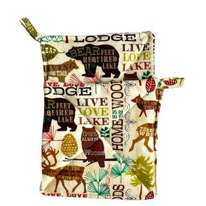 Hand Crafted Nature-Themed Pot Holder - Green, Brown, Cream Hand Crafted Hot Mat